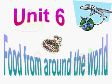 Food from around the world