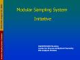 Modular Sampling System Initiative PowerPoint PPT Presentation