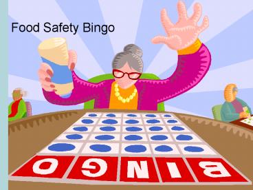 Food Safety Bingo