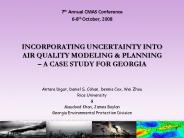 INCORPORATING UNCERTAINTY INTO AIR QUALITY MODELING