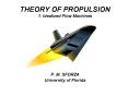 THEORY OF PROPULSION 1' Idealized Flow Machines PowerPoint PPT Presentation
