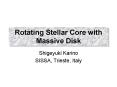 Rotating Stellar Core with Massive Disk PowerPoint PPT Presentation