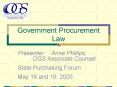 Government Procurement Law