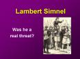 Lambert Simnel PowerPoint PPT Presentation