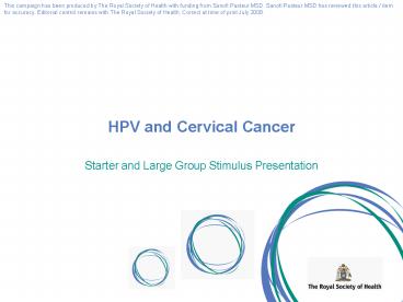HPV and Cervical Cancer