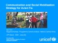 Communication and Social Mobilization Strategy for Avian Flu PowerPoint PPT Presentation