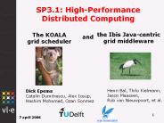 SP3.1: High-Performance      Distributed Computing