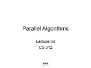Parallel Algorithms