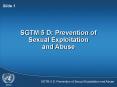 SGTM 05D Prevention of Sexual Exploitation and Abuse PowerPoint PPT Presentation