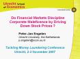 Do Financial Markets Discipline Corporate Maleficence by Driving Down Stock Prices ? PowerPoint PPT Presentation