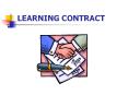 LEARNING CONTRACT PowerPoint PPT Presentation