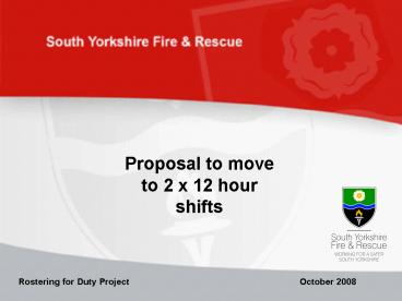 12 Hour Shift Feedback Presentation