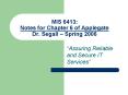 MIS 6413: Notes for Chapter 6 of Applegate Dr' Segall Spring 2006 PowerPoint PPT Presentation