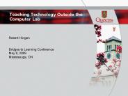 Teaching Technology Outside the Computer Lab