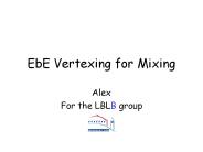 EbE Vertexing for Mixing