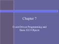 Event-Driven Programming and Basic GUI Objects PowerPoint PPT Presentation