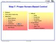 Step 7: Proper Screen-Based Control PowerPoint PPT Presentation