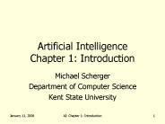 Artificial Intelligence Chapter 1: Introduction