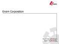 Ensim Corporation PowerPoint PPT Presentation