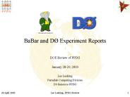 BaBar and D