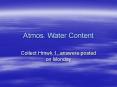 Atmos' Water Content PowerPoint PPT Presentation