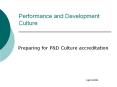 Performance and Development Culture PowerPoint PPT Presentation