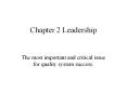 Chapter 2 Leadership PowerPoint PPT Presentation