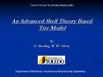 An Advanced Shell Theory Based Tire Model PowerPoint PPT Presentation