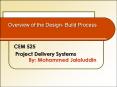 Overview of the Design Build Process PowerPoint PPT Presentation