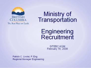 Ministry of Transportation