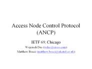 Access Node Control Protocol (ANCP)