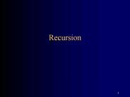Recursion