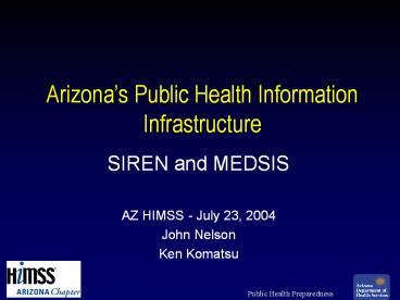 SIREN and MEDSIS