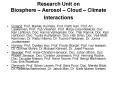 Research Unit on Biosphere Aerosol Cloud Climate Interactions PowerPoint PPT Presentation