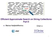 Efficient Approximate Search on String Collections Part II