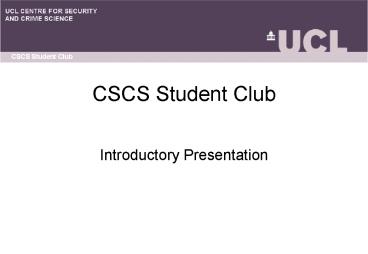 CSCS Student Club