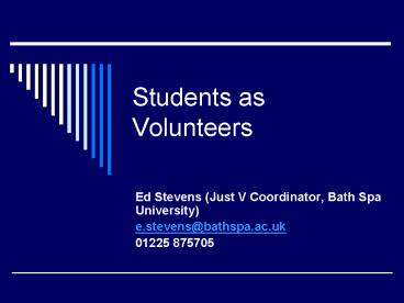 Students as Volunteers