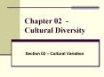 Chapter 02 Cultural Diversity PowerPoint PPT Presentation