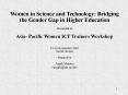 Women in Science and Technology: Bridging the Gender Gap in Higher Education PowerPoint PPT Presentation