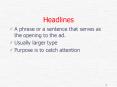 Headlines PowerPoint PPT Presentation
