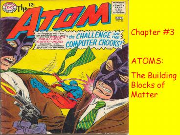 Atoms: The Building Blocks of Matter