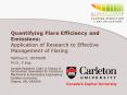 Quantifying Flare Efficiency and Emissions: Application of Research to Effective Management of Flari PowerPoint PPT Presentation