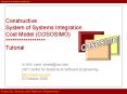 Constructive System of Systems Integration Cost Model COSOSIMO Tutorial PowerPoint PPT Presentation
