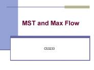 MST and Max Flow