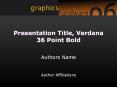 Presentation Title, Verdana 36 Point Bold PowerPoint PPT Presentation