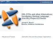 XML DTDs and other Alternatives: Vocabulary Markup Language (Voc-ML) Project
