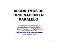 ALGORITMOS DE ORDENACI