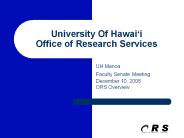 University Of Hawai