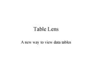 Table Lens