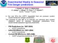 Experimental Weekly to Seasonal Fire Danger predictions PowerPoint PPT Presentation